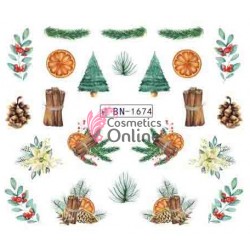 Stickere cu Apa pentru unghii cod BN1674 Anotimp de  Toamna